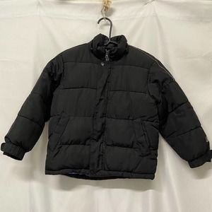 Old Navy Coat Puffer Boys 6/7 Small Insulated Black